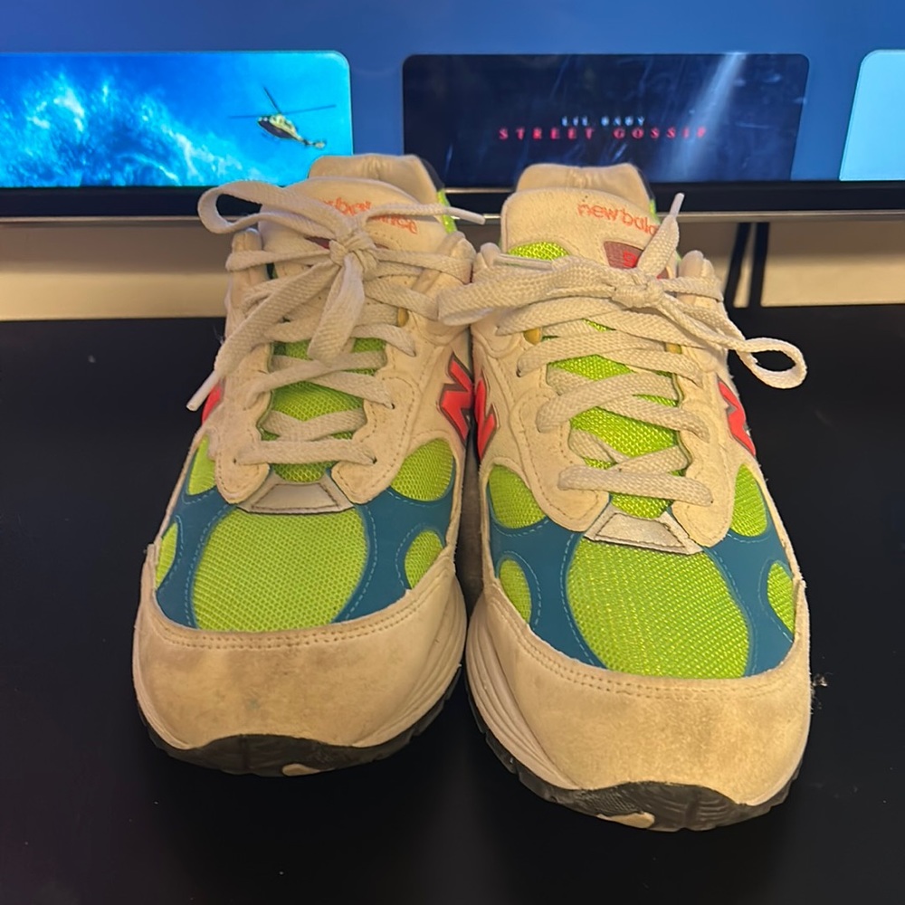 New Balance 992 worn